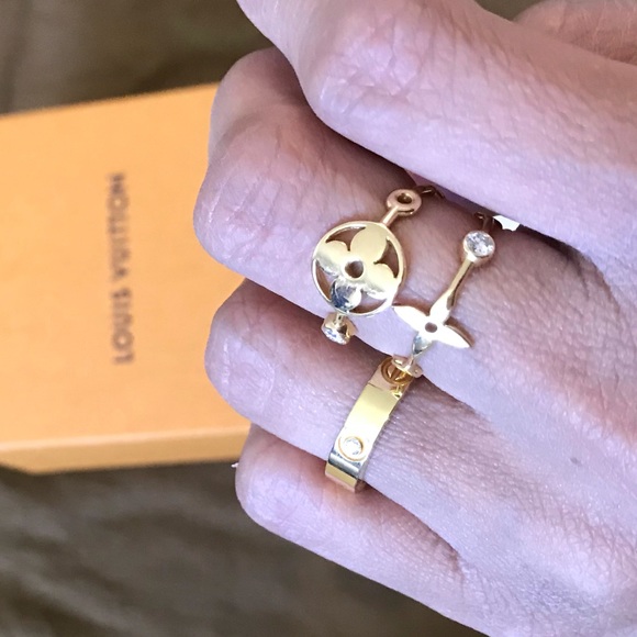 💯 Authentic Louis Vuitton 18k gold diamond rings - Picture 4 of 8